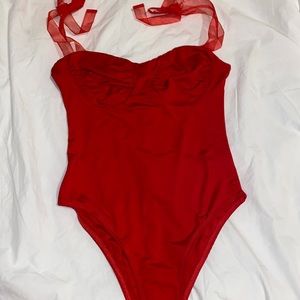 Princess Polly Jena Bodysuit Red